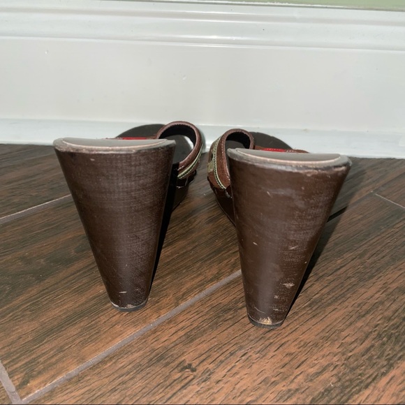 Women’s COACH Melanie Boho Floral Y2k Wooded Heel Mules 7.5 - Picture 5 of 6